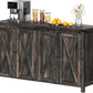 Farmhouse Sideboard Buffet Cabinet with Storage with 4 Doors, 55''