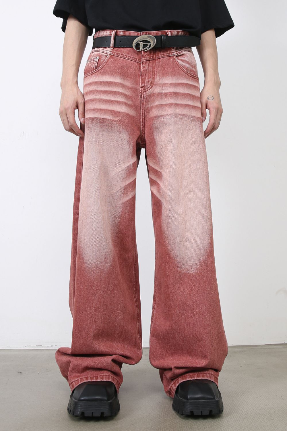 Men's Wide Leg Jeans with Pockets – Relaxed Fit Denim | Walbiz