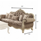 35inches X 93inches X 42inches Fabric Vintage Oak Upholstery Poly