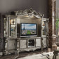 21inches X 118inches X 95inches Antique Platinum Wood Poly Resin Glass