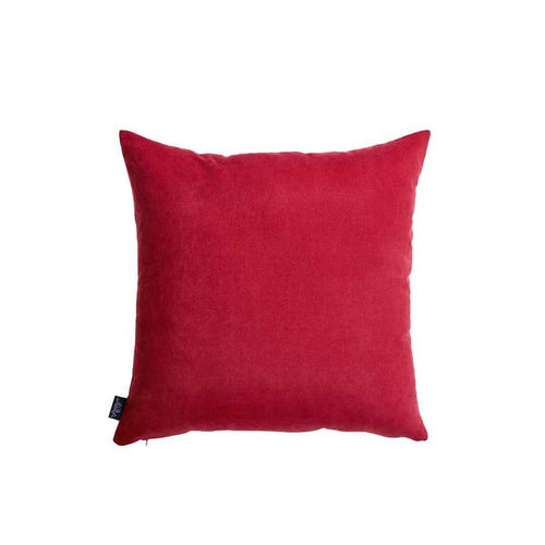 Set of 2 Red Brushed Twill Decorative Throw Pillow Covers