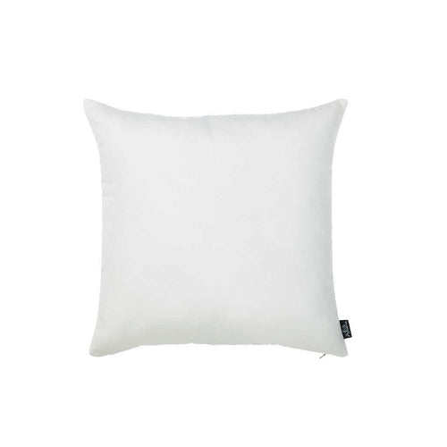 Set of 2 White Brushed Twill Decorative Throw Pillow Covers