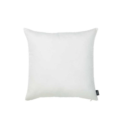 Set of 2 White Brushed Twill Decorative Throw Pillow Covers