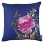 Blue Watercolor Wild Flower Decorative Throw Pillow Cover
