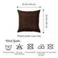 Set of 2 Brown Brushed Twill Decorative Throw Pillow Covers
