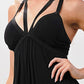 Strappy V-Neck Maxi Dress with Flowy Silhouette