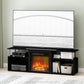 Jensen Open Storage Fireplace Entertainment Center for TV up to 70