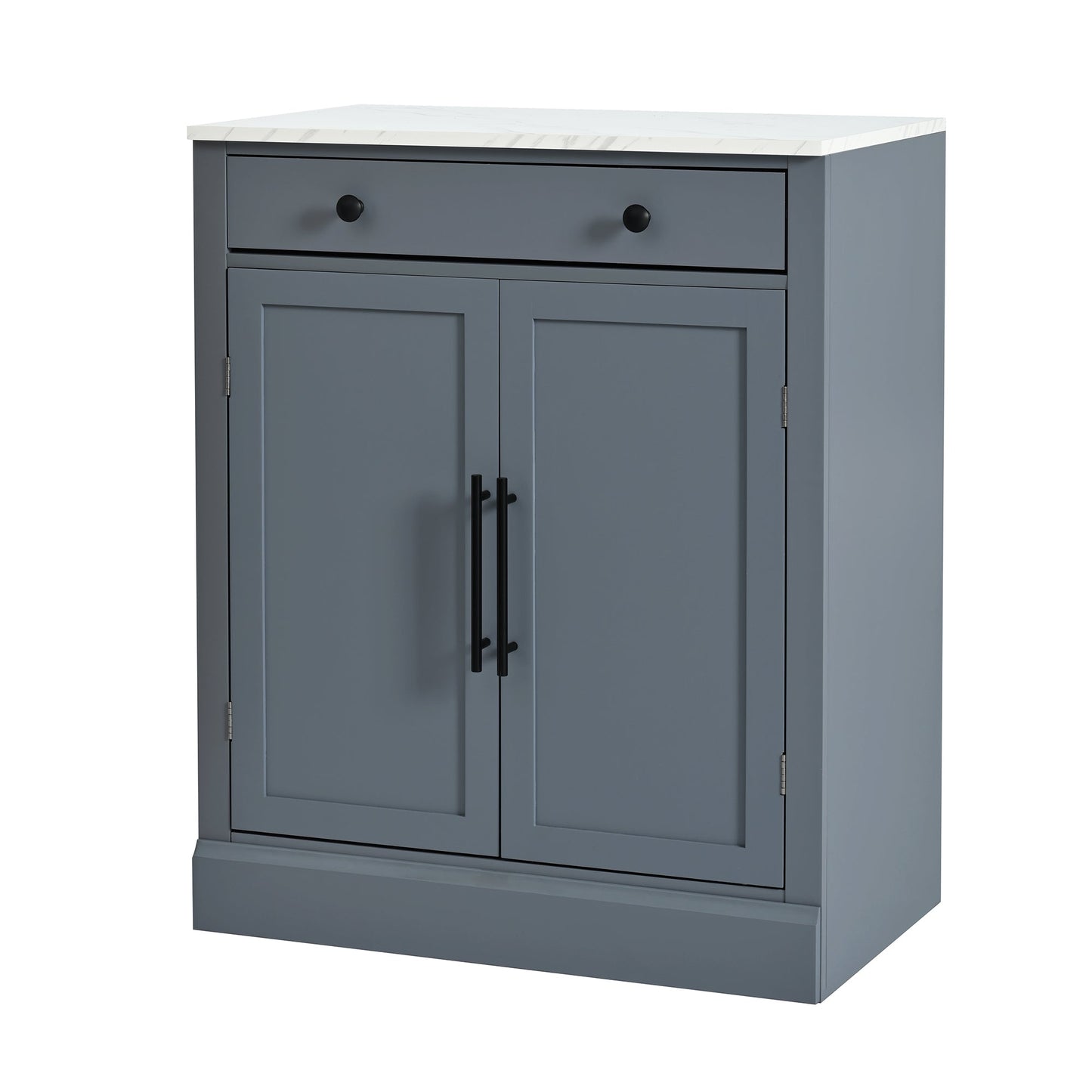 Modern Freestanding Kitchen Pantry,Buffet Food Storage, Coffee Bar