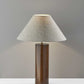 Canopy Black Wood Block Table Lamp