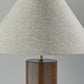 Canopy Black Wood Block Table Lamp
