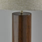 Canopy Black Wood Block Table Lamp