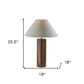 Canopy Black Wood Block Table Lamp