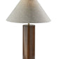 Canopy Black Wood Block Table Lamp