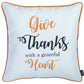 Set of 2 18inches Thanksgiving Pumpkin Spice Throw Pillow Cover in