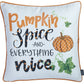 Set of 4 18inches Fall Pumpkin Spice Harvest Throw Pillow Cover in
