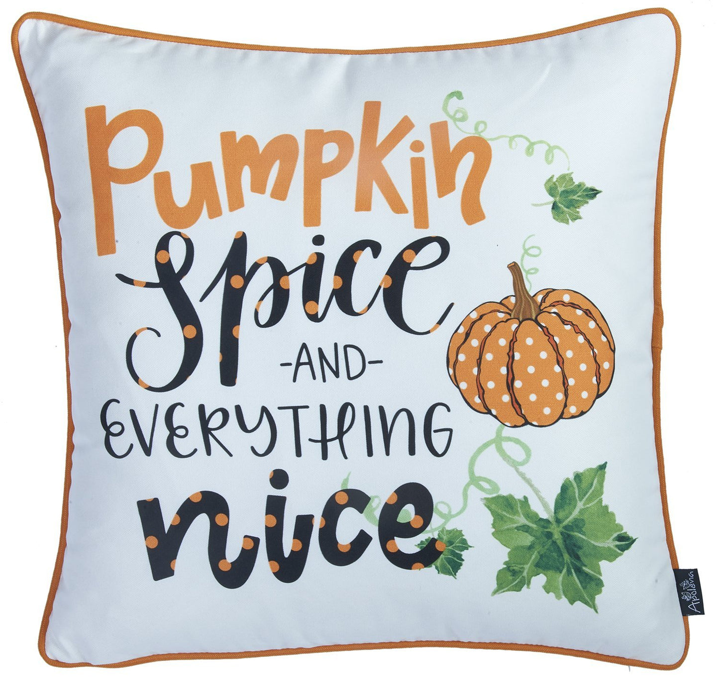 Set of 4 18inches Fall Pumpkin Spice Harvest Throw Pillow Cover in