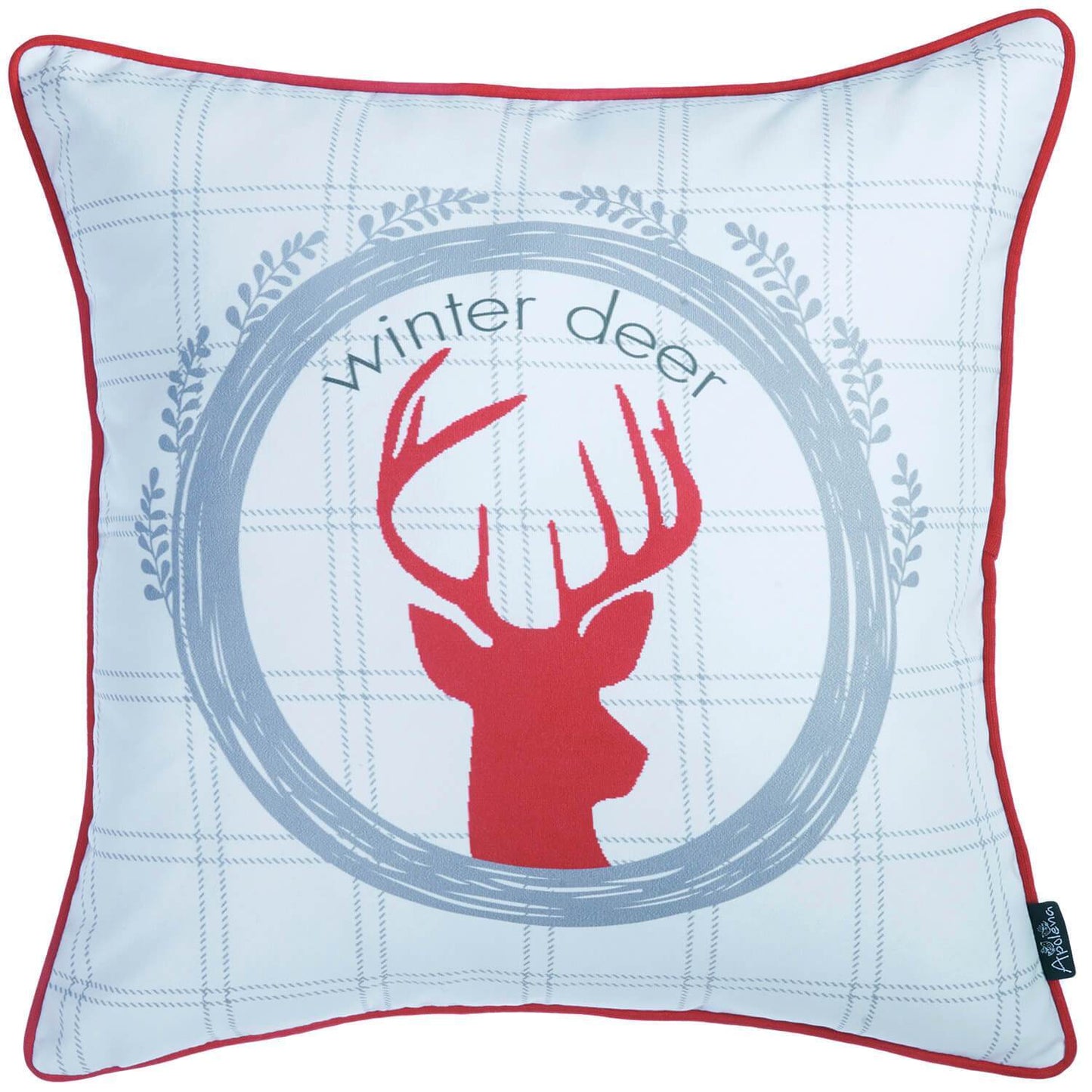 Set of 4 18inches Winter Deer Throw Pillow Cover in Multicolor