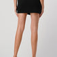 High-Waisted Zip-Front Mini Skirt