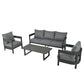 High-Quality Outdoor Seating Set with Thick Cushions for Ultimate