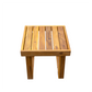Acacia Wood Outdoor Lounge Set - Chair & Ottoman, Perfect for Patios,