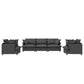 3 Piece Living Room Sofa Set,Modular Chenille Sectional