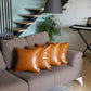 Set of 4 Brown Faux Leather 22inches Pillow Covers