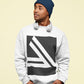 Men's Double Slanted Logo Crewneck Sweatshirt
