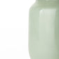 12" Green Abstract Cylinder Crystal Glass Table Vase
