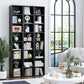 8-Tier Media Tower Rack, 11.6 X 9.3 X 70.9 Inches CD DVD Slim Storage