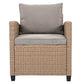 6-Piece Outdoor Rattan Wicker Set Patio Garden Backyard Sofa, Chair,