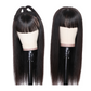 Straight Human Hair Wigs With Bangs Full Machine Made Brazilian Human