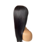 Straight Human Hair Wigs With Bangs Full Machine Made Brazilian Human