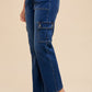Annie Wear Straight Leg Jeans with Cargo Pockets | Walbiz