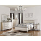 Classic Bedroom Elegant Nightstand Beige White Finish Or Antique