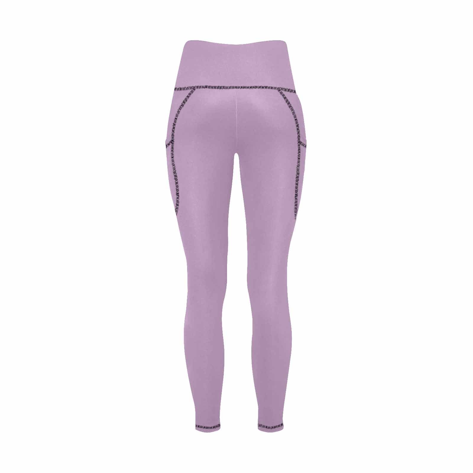 Uniquely You Womens Leggings with Pockets - Fitness Pants /  lilac - Walbiz.com