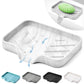 Marble Silicone Soap Dish Tray Self Draining Soap Holder for Bar Soap
