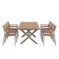 Experience Outdoor Dining Freedom with a Flexible Set Including Six