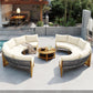 6 - Person Outdoor Seating Group with Cushions and A Coffee Table(old