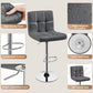 Bar Stools Set of 2, PU Leather Swivel Bar Stools with Backrest,