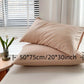 Set of 2 Brushed Solid Pillow Covers No Inserts