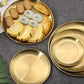 Elegant Golden Stainless Steel Disc Tray for All Occasions
