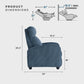 Pushback Recliner Chair Armchair Push Back Recliner, Corduroy Chair