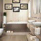 Set Of Four Garden Bath Black Framed Bathroom Wall Art And Mirror