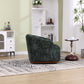 Swivel Barrel Chair, Comfy Round Accent Sofa Chair for Living Room,