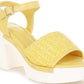 Mazaro Raffia Chunky Sandals