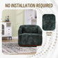 Swivel Barrel Chair, Comfy Round Accent Sofa Chair for Living Room,