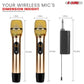 5Core Wireless Microphone Pair UHF Handheld Microfonos Inalambricos