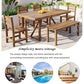 High-quality Acacia Wood Outdoor Table and Chair Set, Suitable for