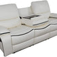 1 Piece Faux Leather Manual Reclining Sofa with Back Panel for Living