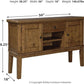 Ralene Rustic Dining Room Buffet with Wine Rack